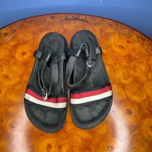 Gucci Black and Red Sandals